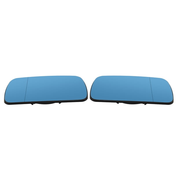 Espejo retrovisor Un par de vidrio de espejo de ala azul retrovisor vidrio de espejo calentado con r Tomshoo Espejo retrovisor