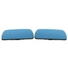 ametoys One Pair of Blue Wing Mirror Glass Rearview Heated Mirror Glass with Wide Angle Replacement for E46 02.1998-03.2005 E39 1995-2000