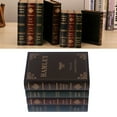 thumbnail image 4 of Book Trinket, Vintage Book Trinket Gold Shade Retro Style Textured Covered  For Cafe Large, 4 of 8