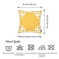 thumbnail image 6 of Geometric Yellow&White Square 18" x 18" Throw Pillow Cover, 6 of 9