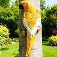 thumbnail image 5 of Large Parrot Wall Bird Statue Decor，Outdoor Indoor Figurine Tiki Bar Decorations Tree Sculpture ，Resin Animal Statue For Garden, Terrace, Lawn, Yard, 5 of 7