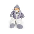 thumbnail image 2 of Northlight Winter Nordic Girl Sitting Christmas Figure - 16" - Gray and White, 2 of 6