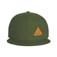 thumbnail image 3 of DouZhe Flat Brim Cap Snapback Hat, Play Game Eat Sleep Sign Prints Adjustable Green Adult Baseball Cap, 3 of 6