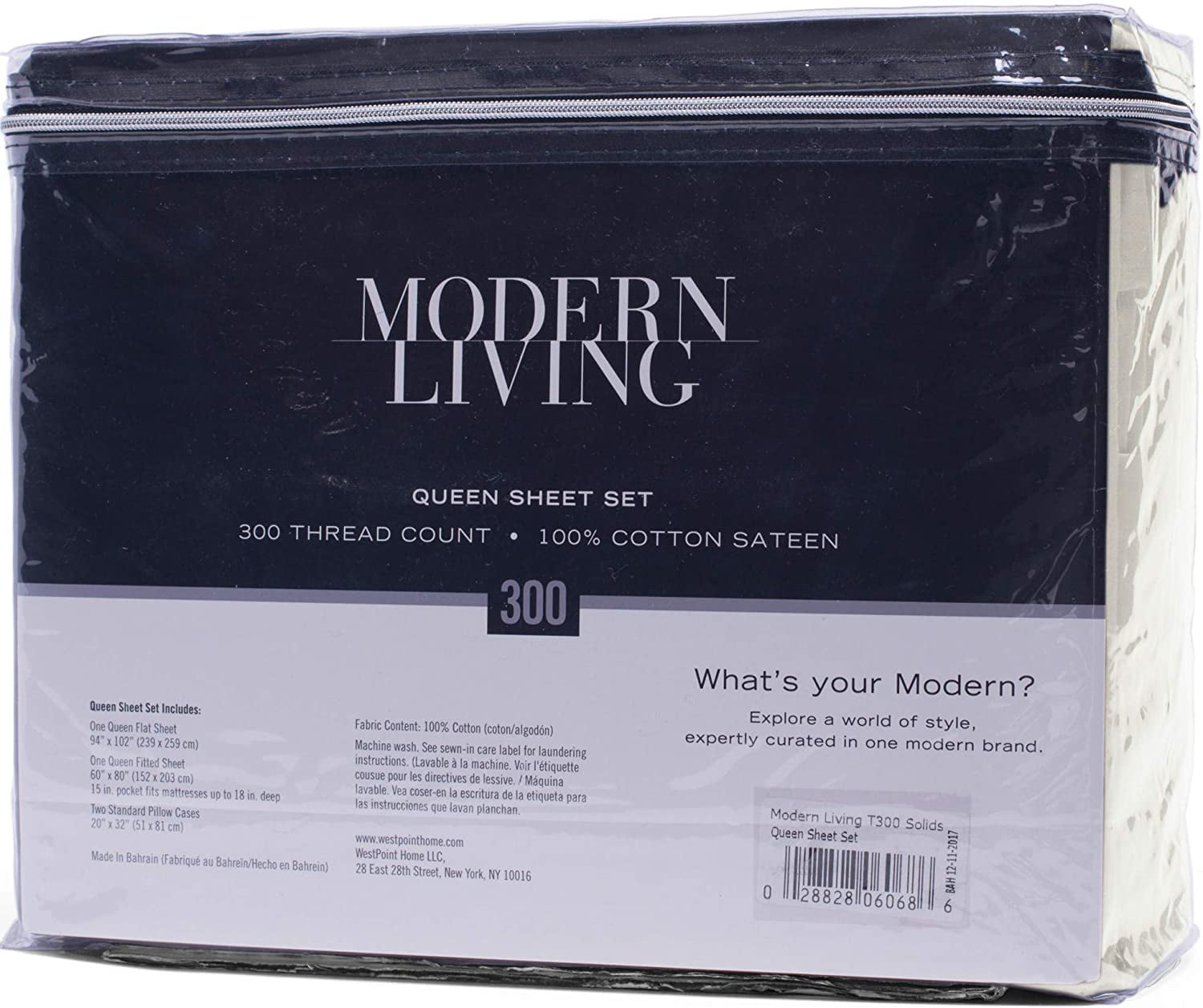 300 Thread Count King Cream Sheet Set