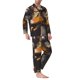 thumbnail image 2 of Fotbe Modern Funny Duck Pijama de Hombre con Estampado de Manga Larga, Conjunto de 2 Piezas, Ropa de Dormir Suave y Cómoda con Bolsillos-XX-Large, 2 of 7