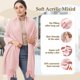 thumbnail image 2 of Chal AURUZA Pashmina Suave Grande 70x200 cm Rosa Claro, 2 of 7