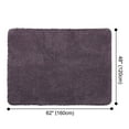 thumbnail image 3 of PiccoCasa Solid Shag Area Rug or Runner Soft and Plush Rug for Home, Purple 48" x 62", 3 of 6