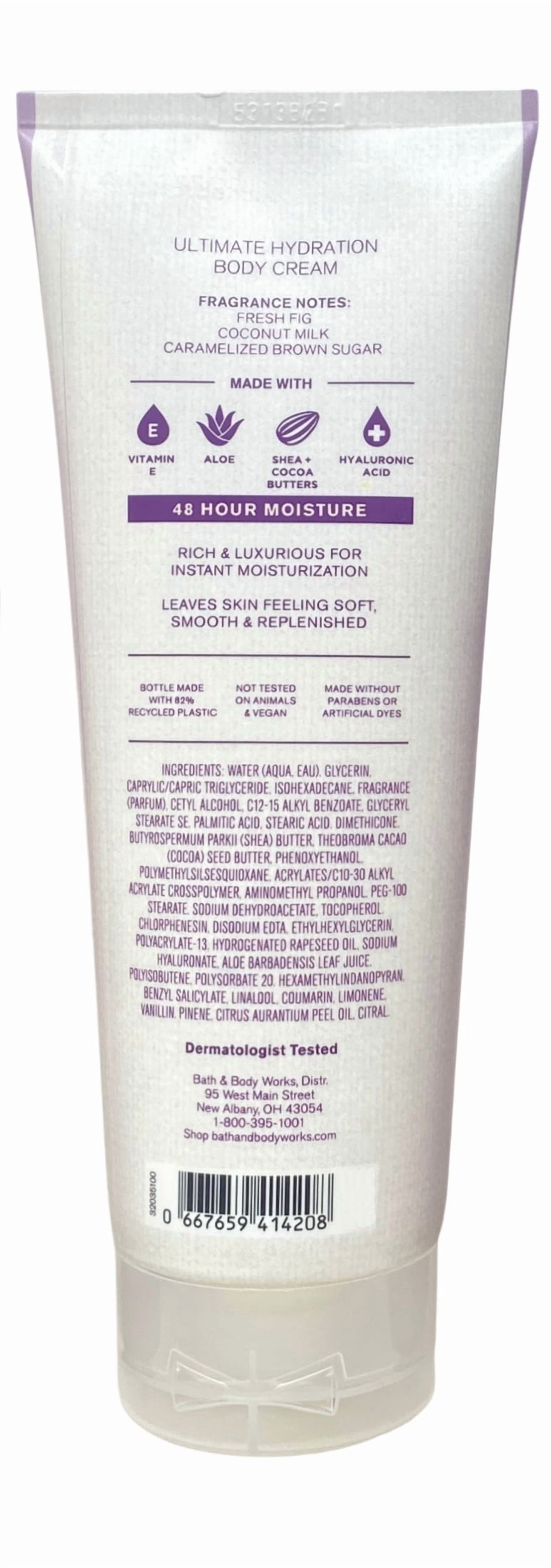 Bath & Body Works Brown Sugar & Fig Ultimate Hydration Body Cream and Body Wash with a Lavender Dream Bar Soap