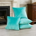 thumbnail image 2 of Home Soft Things Pleated Velvet 4 Piece Throw Pillow Cover Set - North Sea - 20" x 20", 2 of 6