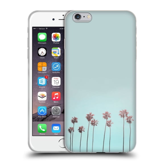 Head Case Designs Officially Licensed LebensArt Pastels Paradise Palm Soft Gel Case Compatible with Apple iPhone 6 Plus / iPhone 6s Plus