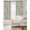 thumbnail image 2 of Botanical Green Blackout Curtains, Light Blocking Print Window Curtains, Farmhouse Vintage Country Plant on Linen Thermal Insulated Window Drapes for Living Room 2 Panels, 55"W x 39"L, 2 of 9