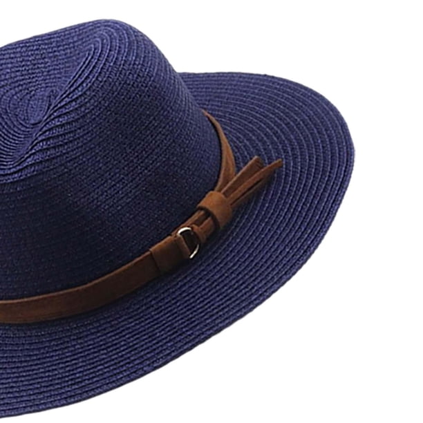 Chapeau De Cowboy En Paille Unisexe - Large Bord, Protection UV, Sangle Menton, Pour été, Plage, Festival