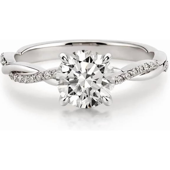 1.16 Carat (ctw) moissanite engagement rings for women 10K 14K 18K gold ring moissanite rings