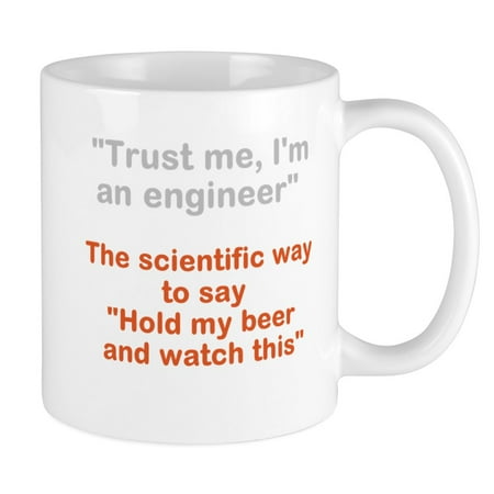 

CafePress - Hold My Beer Of Science Mugs - Ceramic Coffee Tea Novelty Mug Cup 11 oz