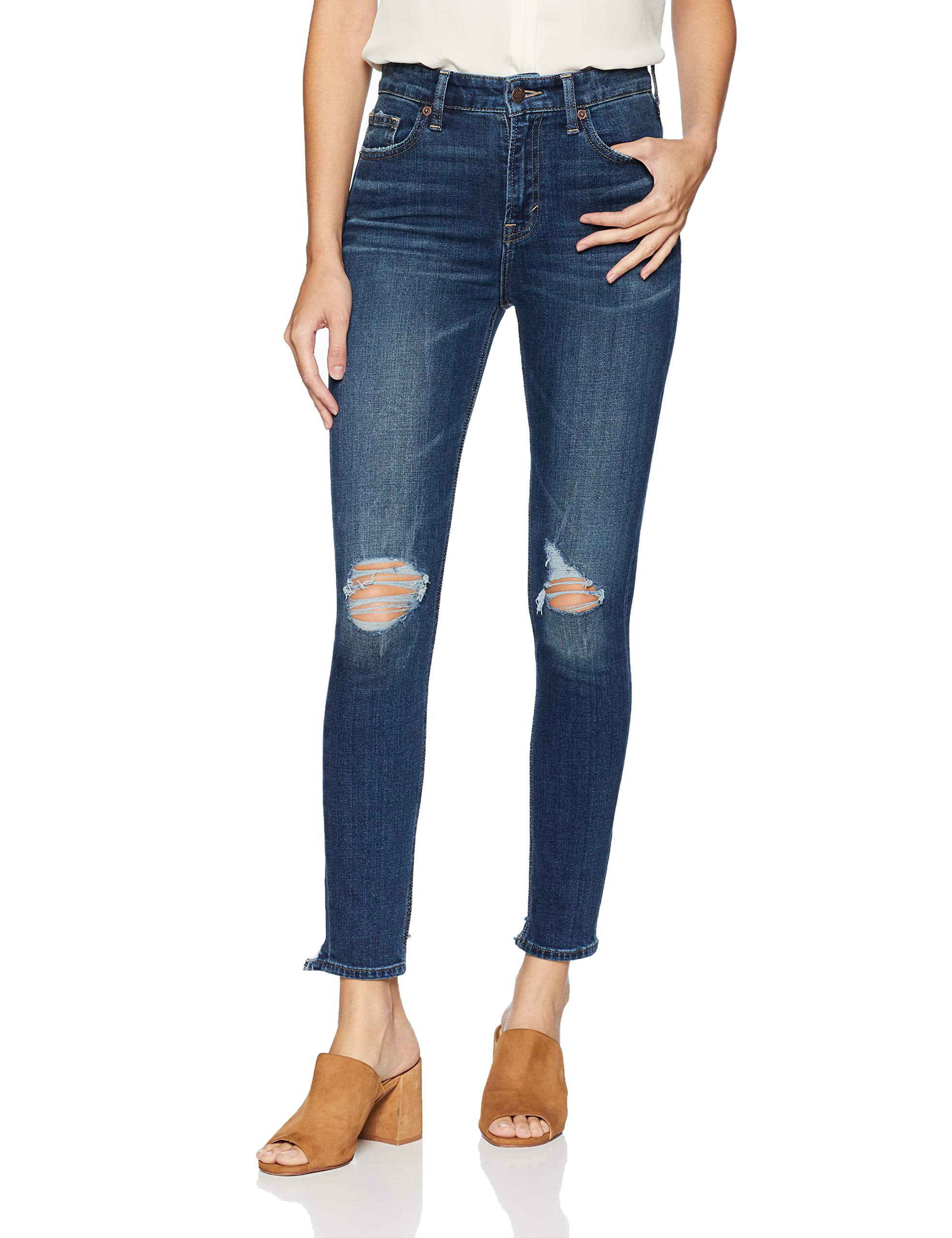 Lucky Brand - Womens Hgh-Rise Stretch Distressed Jeans 27 - Walmart.com ...