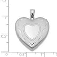 thumbnail image 4 of FJC Finejewelers Sterling Silver 24mm D/c Heart Locket Necklace, 4 of 5