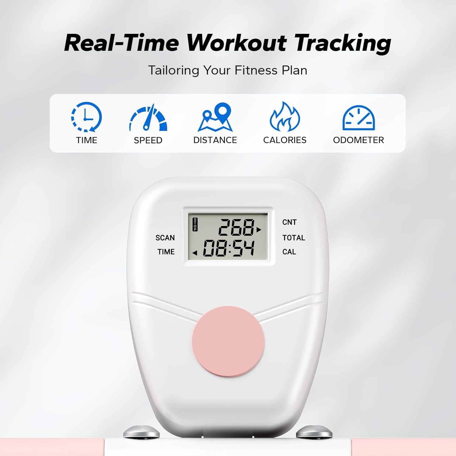 2 in 1 Squat Rowing Machine, Foldable Full Body Workout Equipment with LCD Display & Resistance Bands