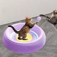 thumbnail image 1 of BELOVING Lit pour Chats Planche à Gratter pour Chat, avec Boule à Ressort, Fournitures pour Animaux, Tapis de Grattage pour Chats Bol Tapis de Grattage pour Exercice Jeu Poursuite Rond, 1 of 10