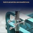thumbnail image 5 of Silver Balcony Umbrella Holder for Railings, 1pc Outdoor Parasol Stand, 5 of 5