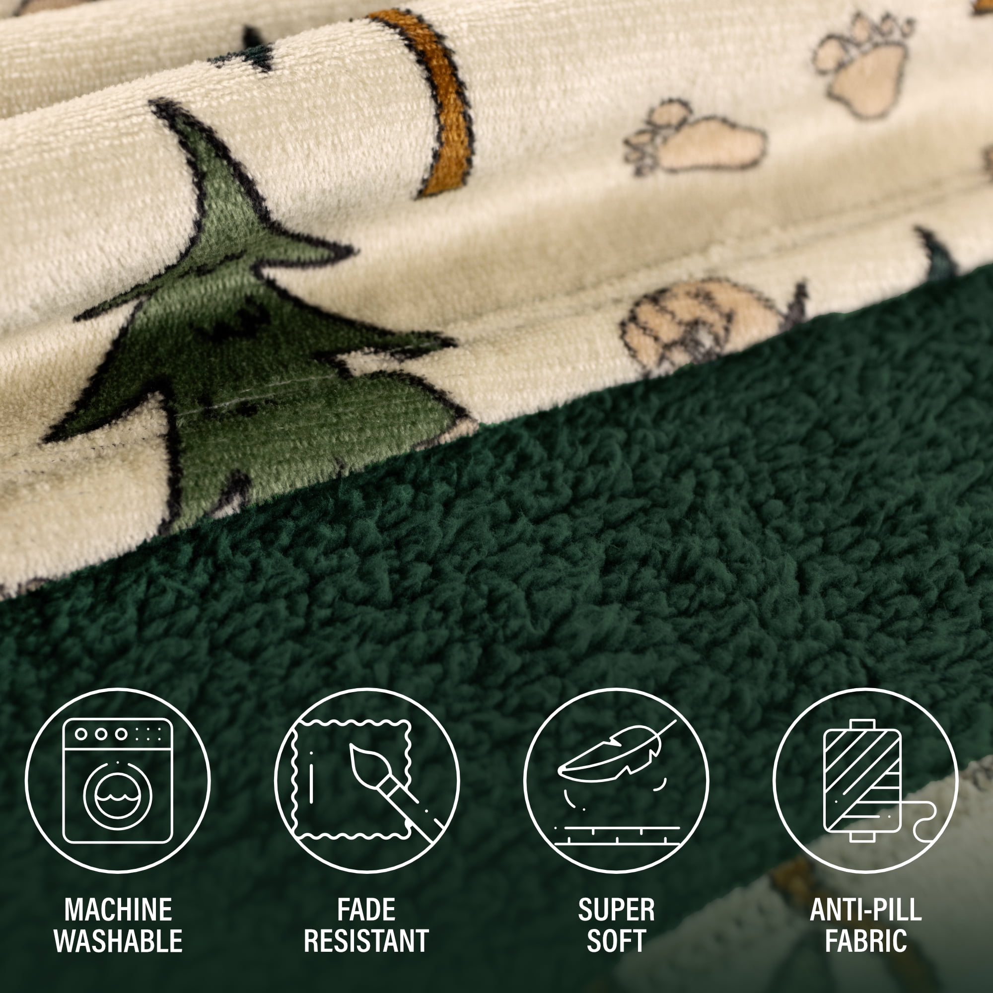 Lazy One Oversized Blanket Hoodie, Comfortable Sleepwear, Oversized Hoodies for Women and Men, One Size Fits All Wearable Blankets (Bigfoot)