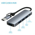 thumbnail image 2 of Hi,Fancy 5 in 1 USB Hub Dock Station Data Transferring Tool Connecting Accessory Multiple Ports Dual-plug Converter Tool Equipment, 2 of 7
