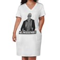thumbnail image 3 of Vestido de noche holgado con bolsillos de Mr. Worldwide, cantante Pitbull, vestido de manga larga para mujer, moda femenina., 3 of 7