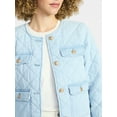 thumbnail image 6 of Time and Tru Women's Quilted Cotton Jacket, Sizes XS-XXXL, 6 of 7