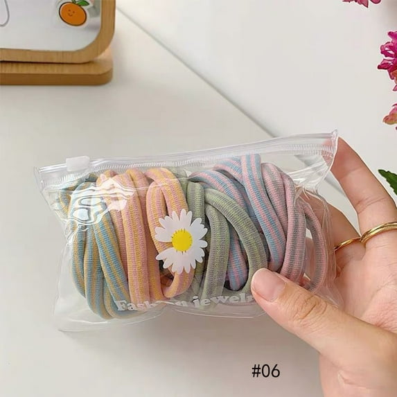 Fashion Korean Hair Ties Girls Candy Colors Hair Bands Elastic Hair Rope Rubber Bands Ponytail Holder Hair Accessories 06