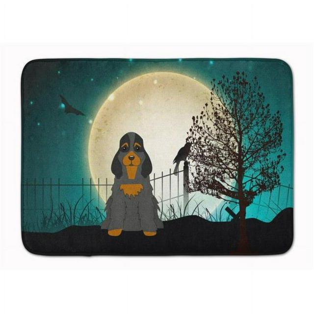 Carolines Treasures BB2283RUG Halloween Cocker Spaniel Black & Tan Machine Washable Memory Foam Mat