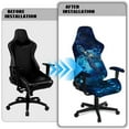 thumbnail image 5 of Xoenoiee Galaxy Turtle Flower Print Stretch Gaming Chair Cover with Armrest Covers, Soft Computer Chair Cover Dust Protection Rotating Desk Chair Protector Cover for Office Computer Racing Seat, 5 of 7