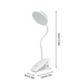thumbnail image 3 of Under 10, Vsgery LED Desk Light, Storage Portable Desk Light, Clamp-On, USB Charging, for Dorm Room, Study Night Light, Bedside Reading Lamp,1*Desk Lamp 1*Usb Cable|Plastic,Blue, 3 of 8