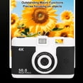 thumbnail image 6 of Xirurus Digital Camera 1080P 50MP HD Dual Lens Wireless 16X Digital Zoom Anti Shake Compact Point and Shoot Vlogging Camera with MP3 Games for Photography Video, Black (4.33 inches / 11 cm), 6 of 9