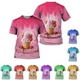 thumbnail image 2 of Custom Name Ice Creams 3D Shirt, Ice Cream Shirts for Team Men Women (Red, S), 2 of 9