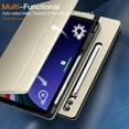 thumbnail image 5 of JETech Case for Samsung Galaxy Tab S9 Plus 12.4-Inch with S Pen Holder, PU Leather Business Folio Stand Protective Tablet Cover with Pocket & Straps, Auto Wake/Sleep, Multi-Angle Viewing (Beige), 5 of 6