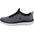 thumbnail image 2 of Mocasines Louvin de Shoes Skechers Summits para hombre, color blanco y negro, 2 of 6
