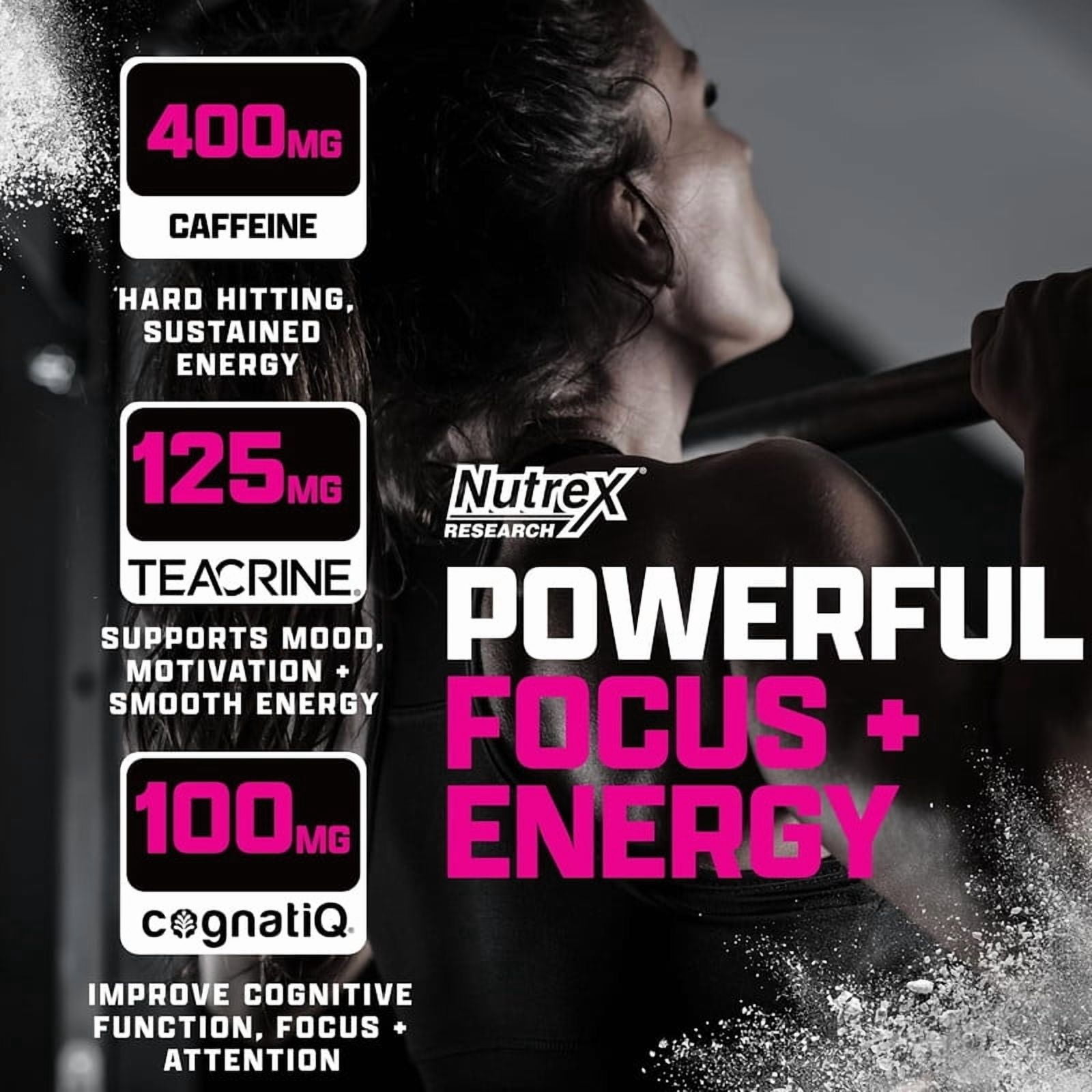 Nutrex Research OUTLIFT Amped Strawberry Watermelon High Stim Pre Workout Powder 22 Servings