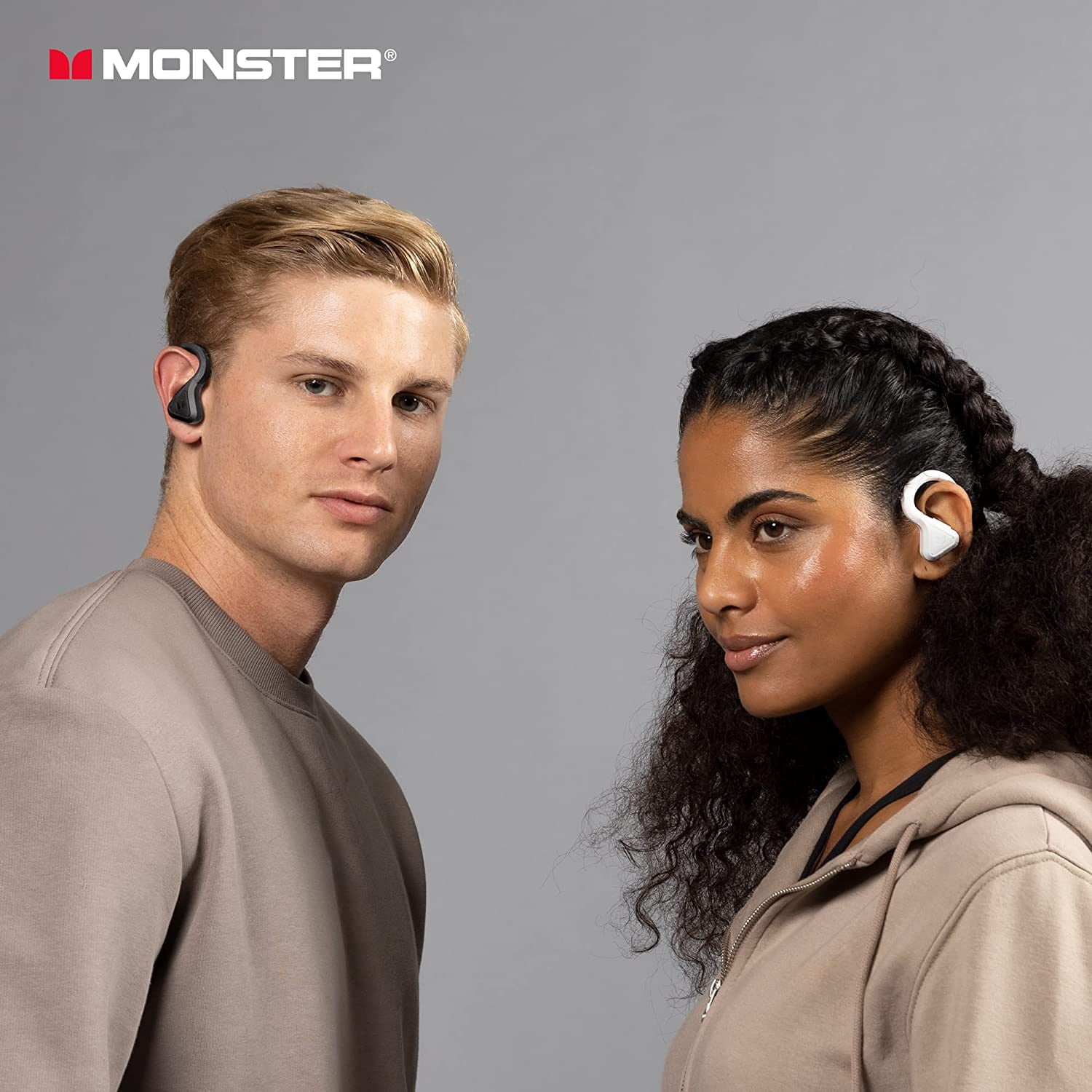 Monster DNA Fit Bluetooth Earbuds with Charging Case, Noise Cancelling, Built-in Microphone, Water-Resistant