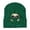 Green, variant on Men Women Matching Printed Autumn Winter Warm Knitted Hooded Hat Grey One Size