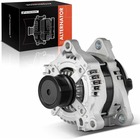 A-Premium Alternator Compatible with Lexus IS300 2021-2023 2.0L, NX200t 2015-2017 2.0L, NX300 2018-2021 2.0L, RC300 2022-2023 2.0L, 12V 155A 6-Groove Decoupler Pulley Clockwise, Replace# 2706036101