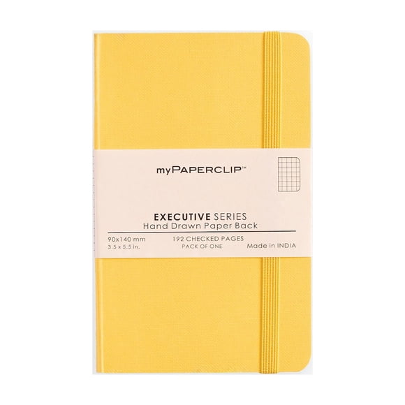 Cuaderno myPAPERCLIP Executive 90x140mm 192 Páginas Amarillo