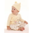 thumbnail image 4 of Disney Baby Wishes + Dreams Winnie the Pooh Infant Baby Take Me Home Hat, Long-Sleeve Tee, and Pants Outfit Set, 3-Piece Sizes Preemie-6 Months, 4 of 6
