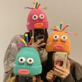 thumbnail image 7 of Women's Cartoon "Sausage Mouth" Knit Earflap Hat - Unique and Humorous Winter Hat Designed to Stand Out and Warm ,Adding a Stylish Touch To Your Winter Outfits, 7 of 7