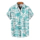 thumbnail image 2 of Playeras Camisas florales para hombre Camisas de playa con botones para vacaciones tropicales (Blue, 3XL), 2 of 3