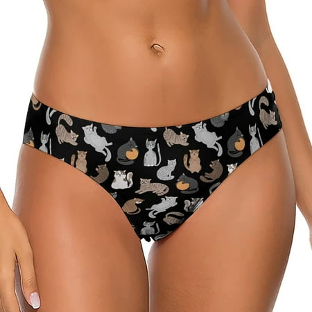 

Cats Shorthaired Women s Thongs Sexy T Back G-Strings Panties Underwear Panty