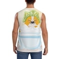 thumbnail image 4 of Pofeuu Corgi In The Shower Cap Bathing Print Men's Muscle T-Shirt, Sleeveless, Muscle Tank, Classic Muscle Tee Top For Men Casual Sleeveless Muscle T-Shirt Trendy Clothes-Small, 4 of 7