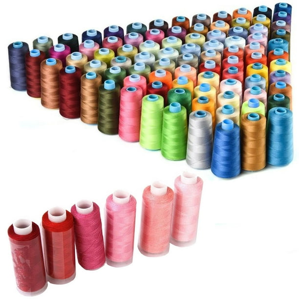 Mixed Colors 30 Spools Polyester Embroidery Cotton Sewing Thread Colourful  Set 