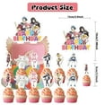 thumbnail image 4 of 32 Pcs For Puella Magi Cartoon-Themed For Madoka Magica Party Decoration Set - Includes Banner, Cake Topper, 12 Cupcake Toppers, and 18 Balloons for Celebratory Occasions, 4 of 4