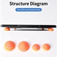 thumbnail image 3 of 4 Pack Spherical Silicone Laptop Cooling Feet Portable Anti Slip Notebook Elevator Stand Heat Dissipation Pad, 3 of 8