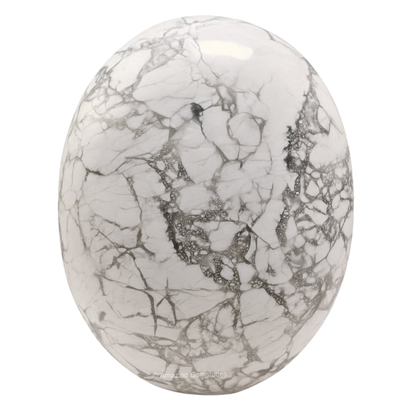 Howlite Crystal Palm Stone