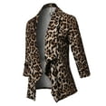 thumbnail image 1 of FashionOutfit Women's Stretch 3/4 Gathered Sleeve Open Blazer Jacket, 1 of 1